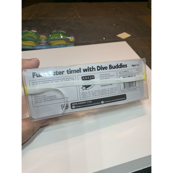 Swim Goggles For Kids 2 Pair RED CRAB And Green Frog Design Dive Buddies… - Picture 5 of 12